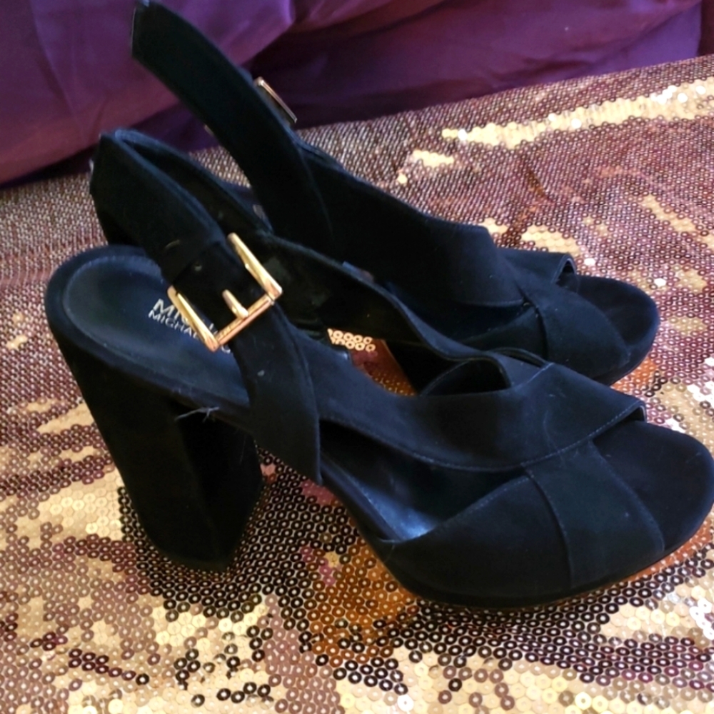 NWOB Black Michael Kors heels - Picture 1 of 8